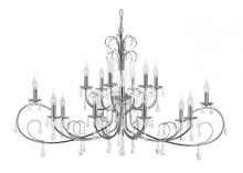  70368 PC - 18LT-CHANDELIER-CHROME W/HANGI